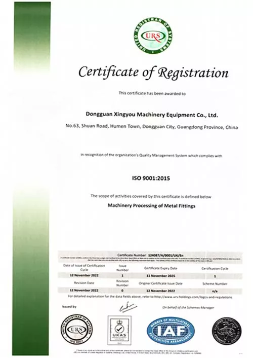 Certificate of Registration